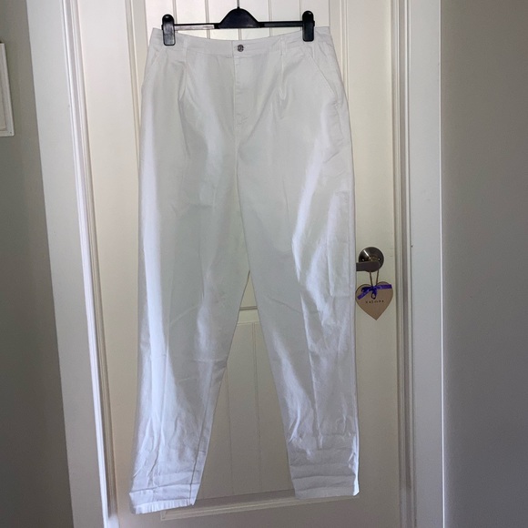 White/Cream ASOS Chino Pants - Picture 2 of 5